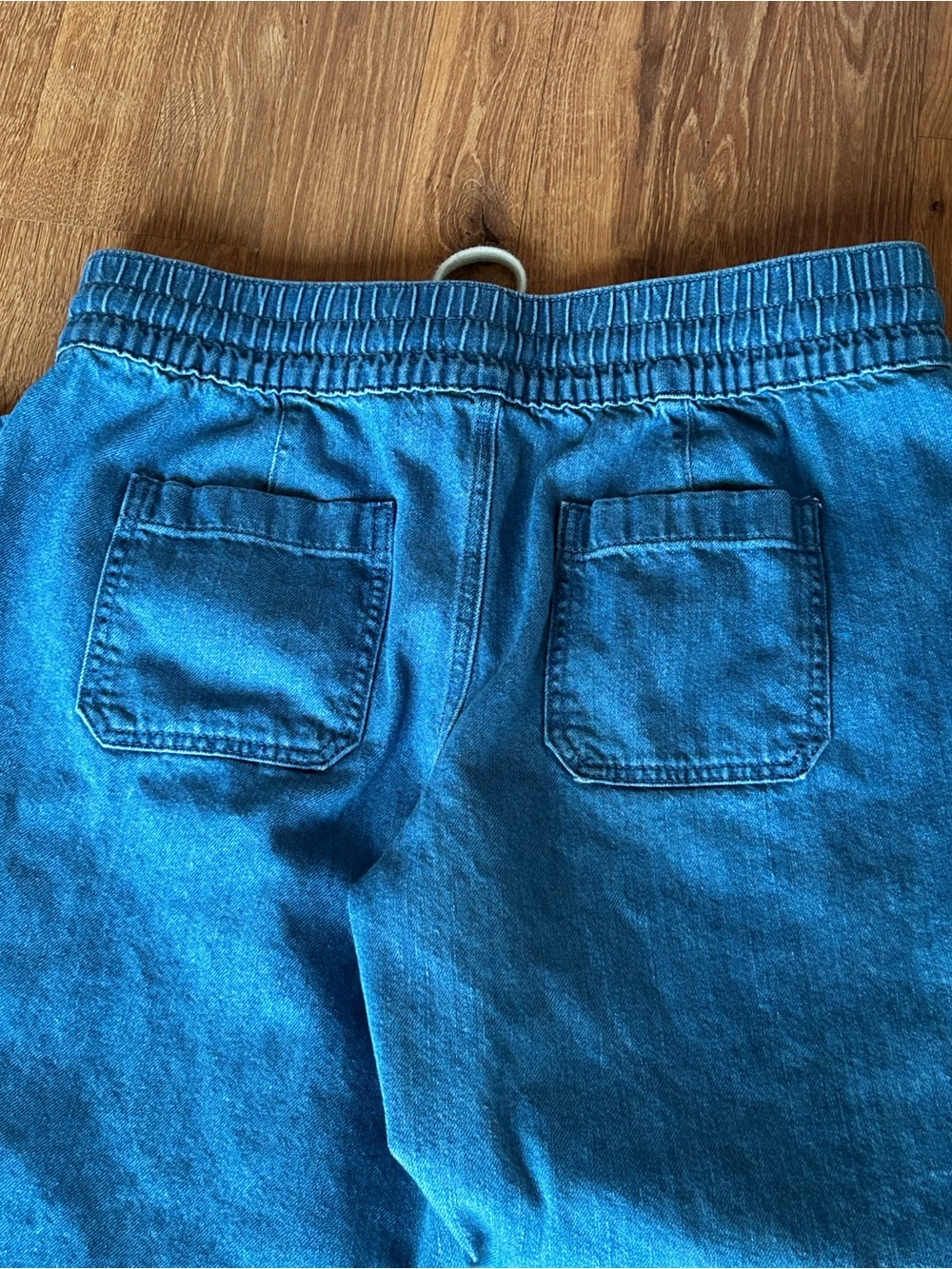 LOFT Outlet Drawstring Denim Pants - Picture 6 of 6
